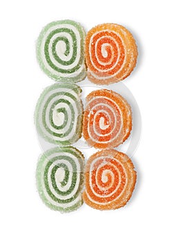 Sweet jujubes, twisted spiral