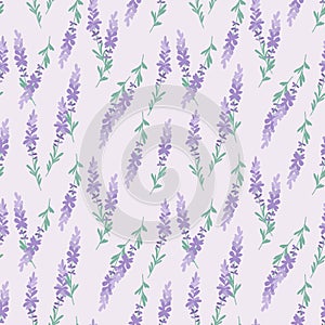 Sweet lavender seamless pattern