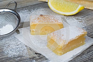 Sweet lemon squares