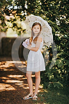 Sweet little girl outdoor portrait