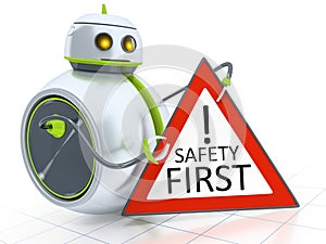 Sweet little robot safety first