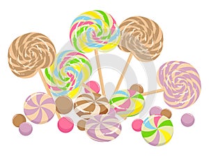 Sweet lollipops