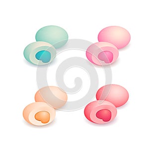 Sweet mochi vector