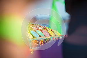 Sweet mountain-a traditional cake-sweet treat of Indian culture, as well as Krishnas, timed to the Vedic festival Govardhana Puja