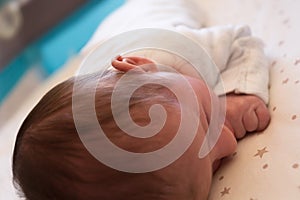 Sweet Newborn Baby Boy Sleeping