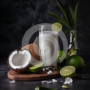 Sweet and Nutty Coconut Water with Fresh Lime