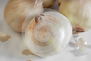 Sweet onions close up