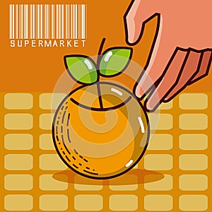 Sweet orange super market products
