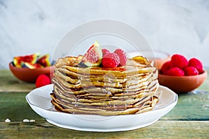Sweet pancake tower photo