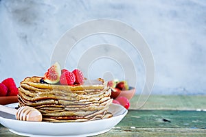 Sweet pancake tower