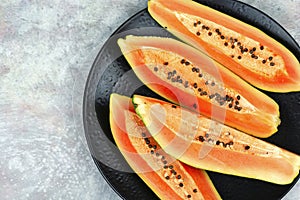 Sweet papaya, tropical fruits