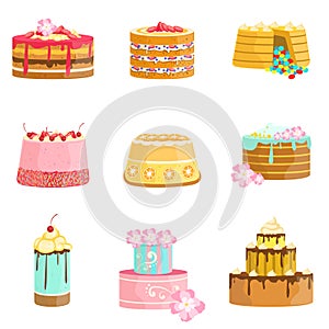 Sweet Party Layered Cakes Assortment