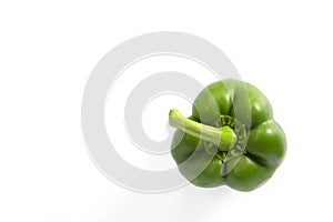 The sweet pepper, bell pepper on white background