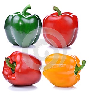 Sweet pepper isolated on white background