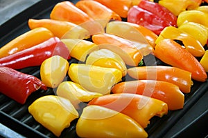 Sweet Peppers on Grill