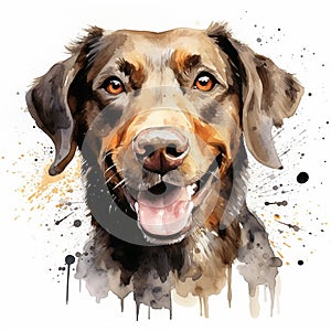 Sweet Pet Art on a White Backdrop