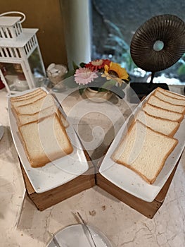 sweet plain bread on a plateÃ¯Â¿Â¼ photo