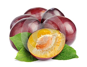 Sweet plums fruit