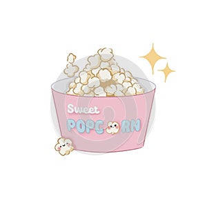 Sweet Popcorn with barbie colour