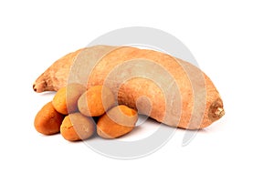 Sweet potato batat isolated.