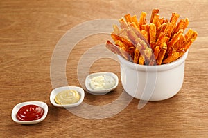 Sweet Potato Fries and Dipping Sauces