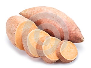 Sweet potato. Isolated on a white background. photo