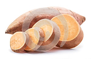 Sweet potato. Isolated on a white background