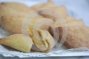Sweet potato pastissets are Christmas sweets in Valencia Spain photo