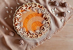 Sweet potato pie traditional homemade thanksgiving