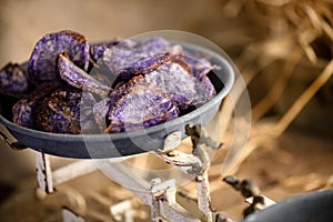 Sweet potato purple chips