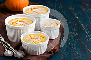 Sweet pumpkin souffle