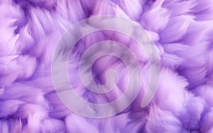 Sweet purple fluffy cotton candy background, soft colorful pastel candyfloss texture