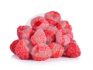 Sweet raspberry isolated on white background