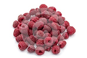 Sweet raspberry isolated on white background