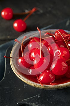 Sweet Red Maraschino Cherries