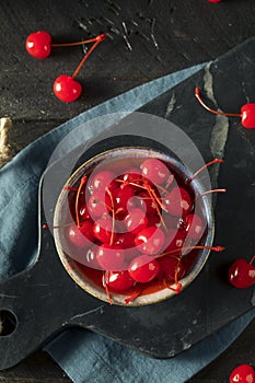 Sweet Red Maraschino Cherries