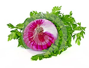 Sweet Red Onion and Parsley
