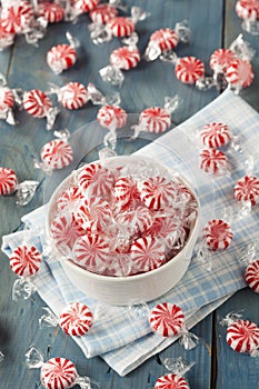 Sweet Red and White Peppermint Candy