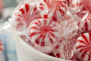 Sweet Red and White Peppermint Candy