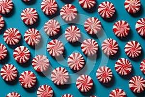 Sweet Red and White Peppermint Candy