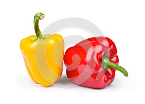 Sweet red and yellow pepper