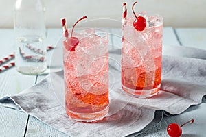 Sweet Refreshing Cherry Cocktail Mocktail