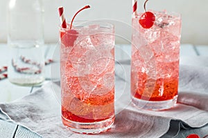 Sweet Refreshing Cherry Cocktail Mocktail photo