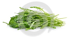 Sweet rucola salad or rocket lettuce leaves