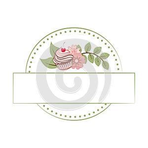 Sweet Shop logo template stamp