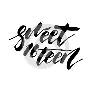 Sweet Sixteen - lettering design