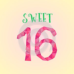 Sweet sixteen with polygonal number