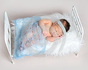 Sweet sleeping newborn baby