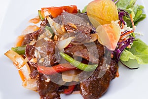 Sweet and sour fried beef