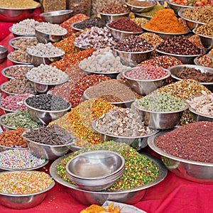 Sweet stall in Ahmedabad